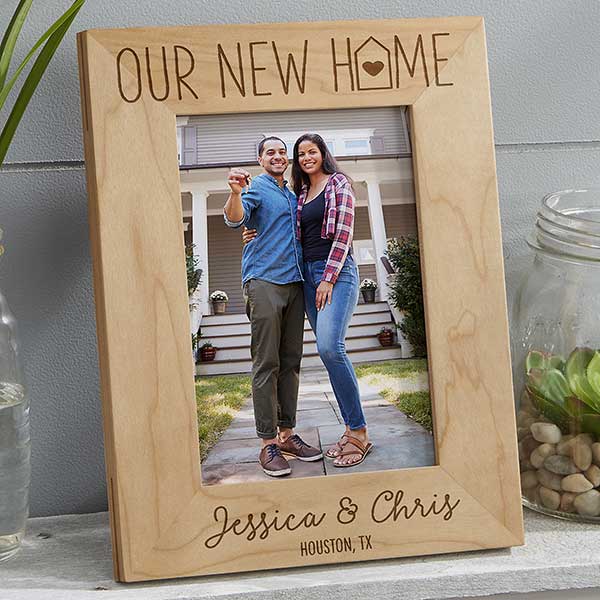 Our New Home Engraved Wood Picture Frames - 24271