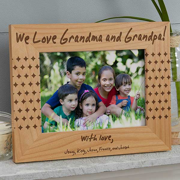 Personalized 4x6 Horizontal Wood Picture Frames - Simplicity