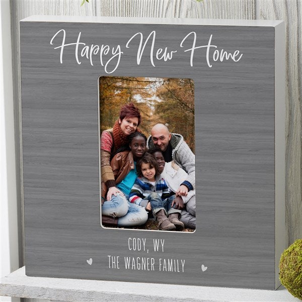 New Home Personalized Family 4x6 Box Frame - Vertical