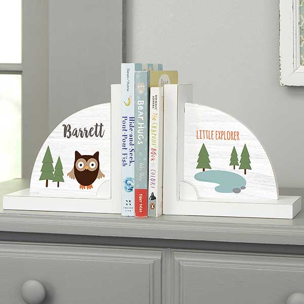 Personalized Bookends For Kids - Woodland Adventure - 24278