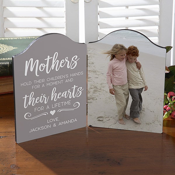 Mothers Hold Their Child's Hand Personalized Photo Plaque - 24282