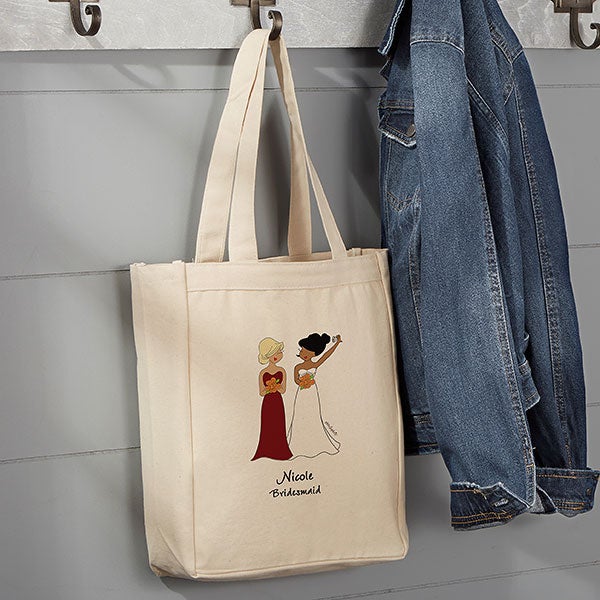 Personalized Bridal Party Tote Bags by philoSophie's - 24316