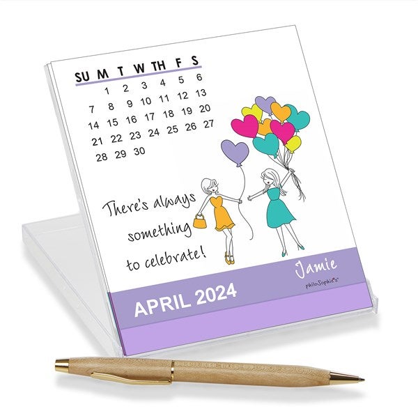 Personalized Desk Calendar by philoSophie's - 24326