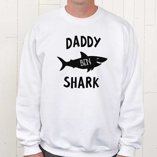 Daddy Shark Adult Crewneck Sweatshirt Daddy Shark Adult Crewneck Sweatshirt