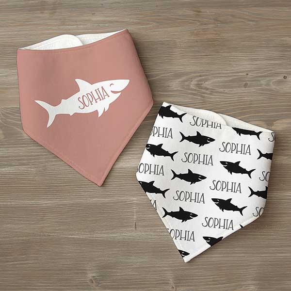 Personalized Baby Shark Baby Bibs - 24369