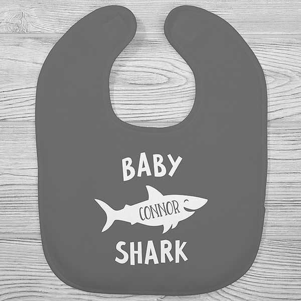 Personalized Baby Shark Baby Bibs - 24369