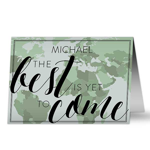 The Best is Yet to Come Personalized Graduation Greeting Card - 24402
