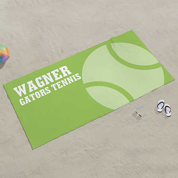 Tennis Personalized Beach Towel - 24474