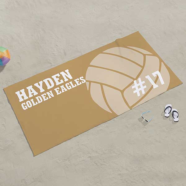 Volleyball Personalized Beach Towel - 24480