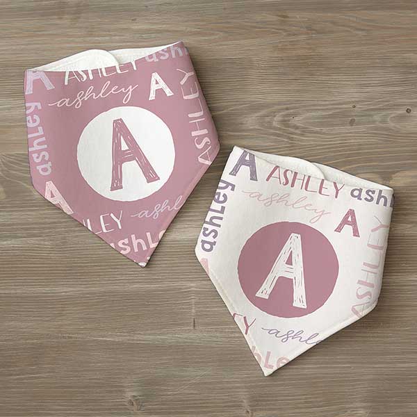 Girls Name Personalized Baby Bibs - 24490