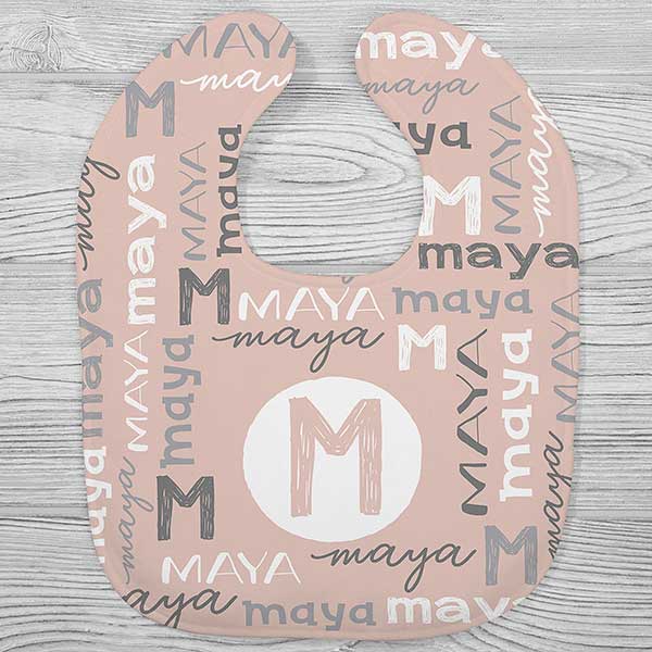 Girls Name Personalized Baby Bibs - 24490
