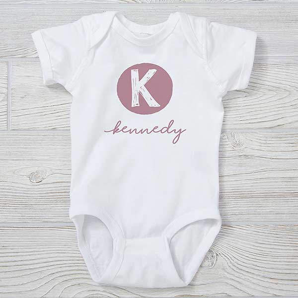 Personalized Baby Onesie - Custom Name And Number Bodysuit For Boy Or Girl