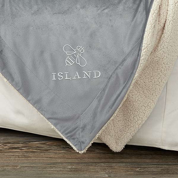 Personalized Business Logo Sherpa Blankets 50x60