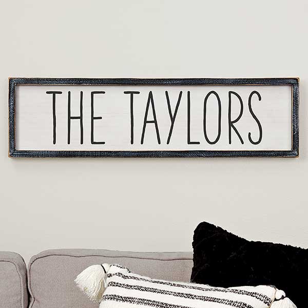 Personalized Rustic Signs - Horizontal Barnwood Framed Signs - 24543