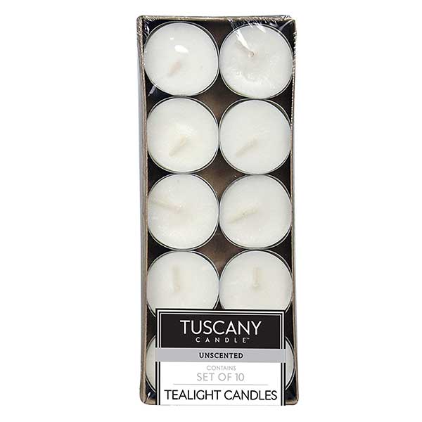 10 ct. Unscented Tealight Candles - 24563
