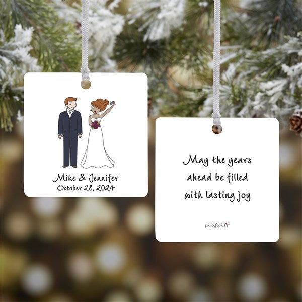 Wedding Couple Personalized Ornaments by philoSophie's - 24565