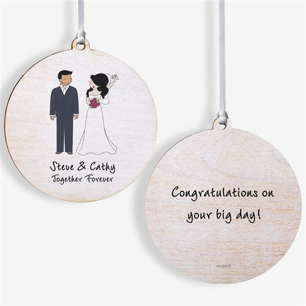Wedding Couple Personalized Ornaments by philoSophie's - 24565