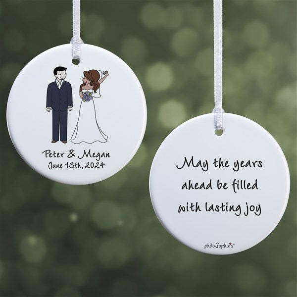 Wedding Couple Personalized Ornaments by philoSophie's - 24565