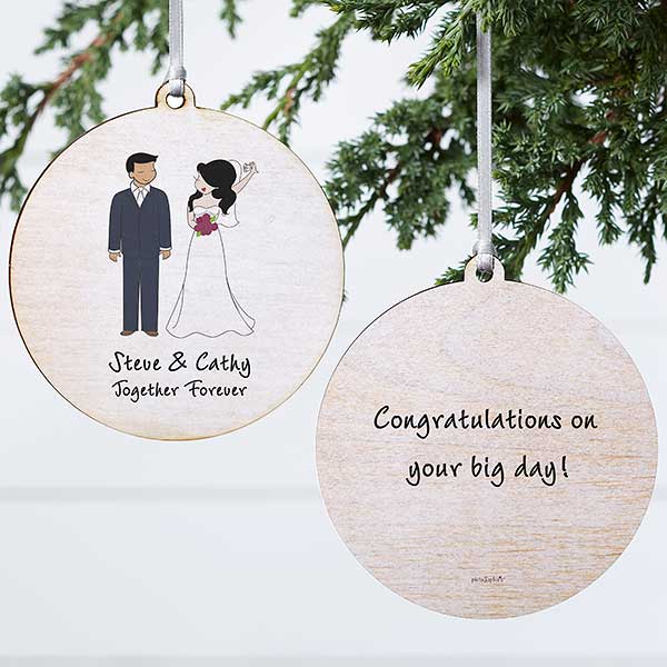 Wedding Couple Personalized Ornaments by philoSophie's - 24565