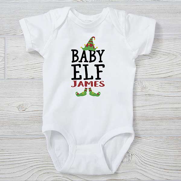 Christmas Elf Personalized Baby Clothing - 24566
