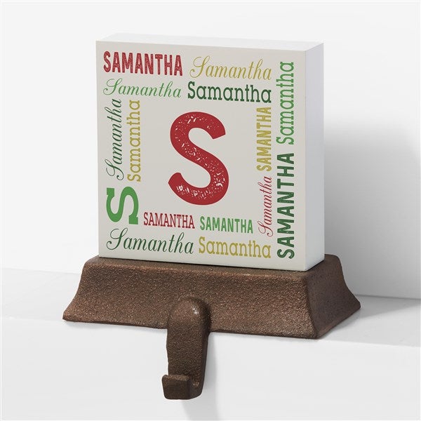 Repeating Name Personalized Stocking Holders - 24580