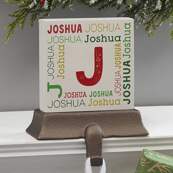 Repeating Name Personalized Stocking Holders - 24580