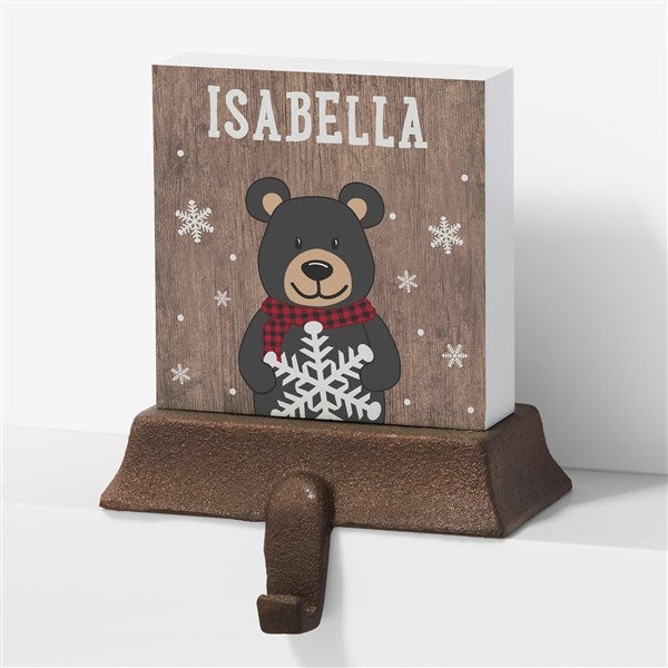 Holiday Bear Family Personalized Stocking Holders - 24581