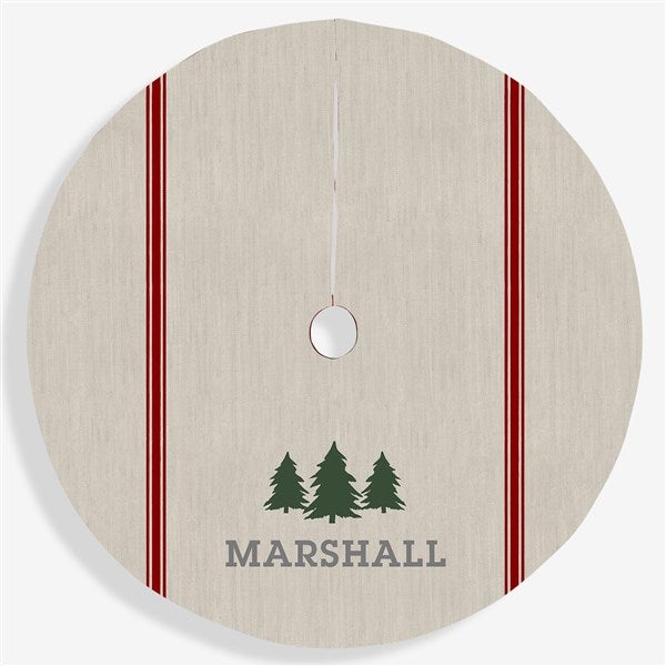 Woodsy Winterland Personalized Christmas Tree Skirt - 24593