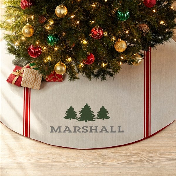 Woodsy Winterland Personalized Christmas Tree Skirt - 24593