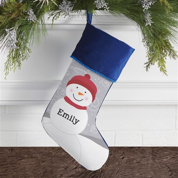 Snowman Family Personalized Christmas Stockings - 24594