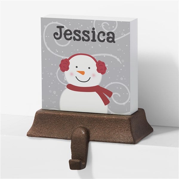 Snowman Family Character Personalized Stocking Holders - 24596