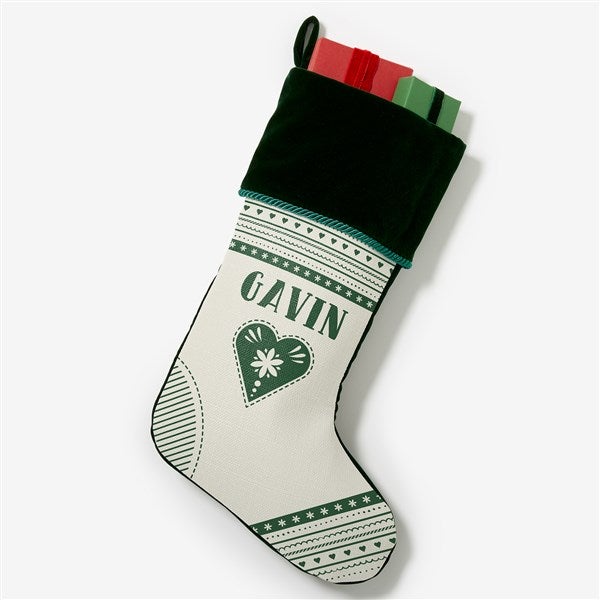 Nordic Noel Personalized Christmas Stockings - 24599