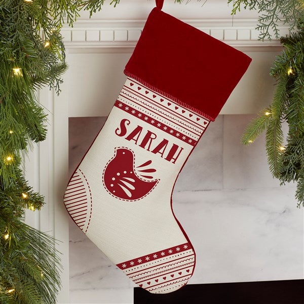 Nordic Noel Personalized Christmas Stockings - 24599