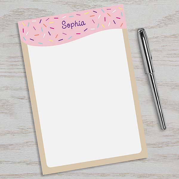 Colorful Sprinkles Personalized Notepad - 24612