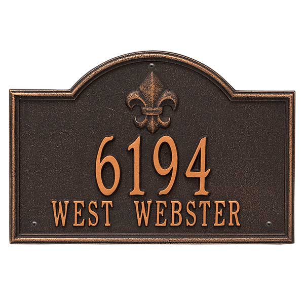 Bayou Vista Personalized Aluminum Address Plaques - 24633