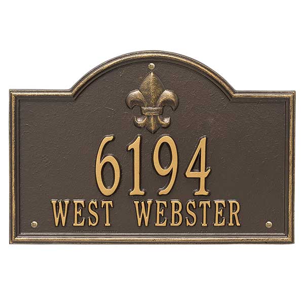 Bayou Vista Personalized Aluminum Address Plaques - 24633