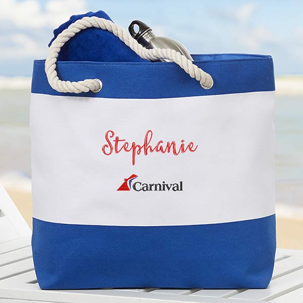 Carnival Embroidered Beach Bag