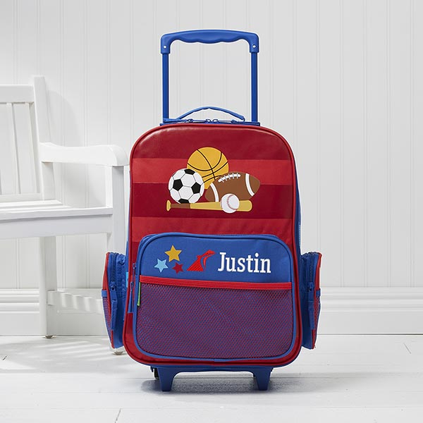 Sports Embroidered Rolling Luggage by Stephen Joseph - 24660