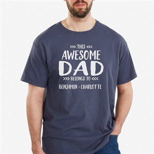 This Awesome Dad Belongs To Personalized Clothes - 24708