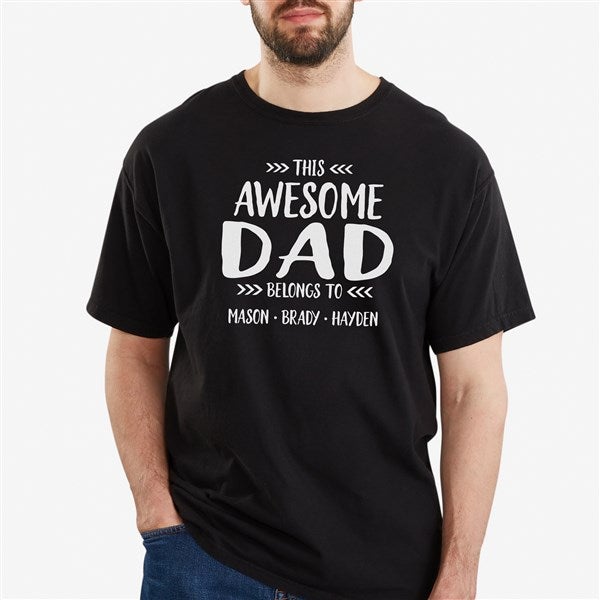 This Awesome Dad Belongs To Personalized Clothes - 24708