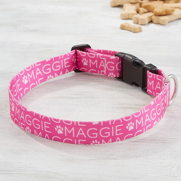 Pet Repeating Name Personalized Dog Collars - 24712