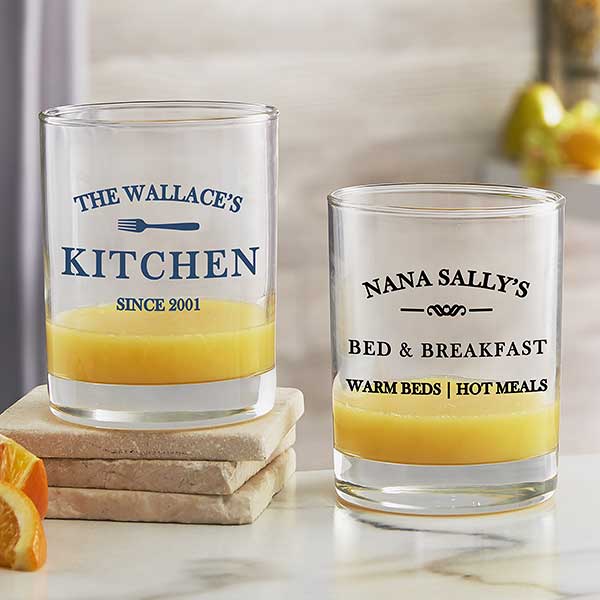Personalized Everyday Drinking Glasses - Family Market - 24731