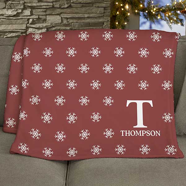 Personalized Christmas Blankets - Holiday Icon - 24789