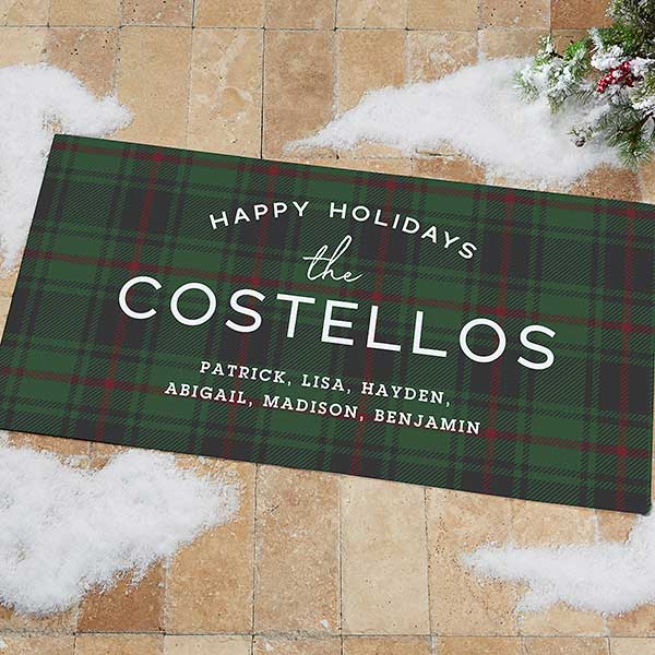 Personalized Christmas Doormats - Woodsy Winterland - 24841