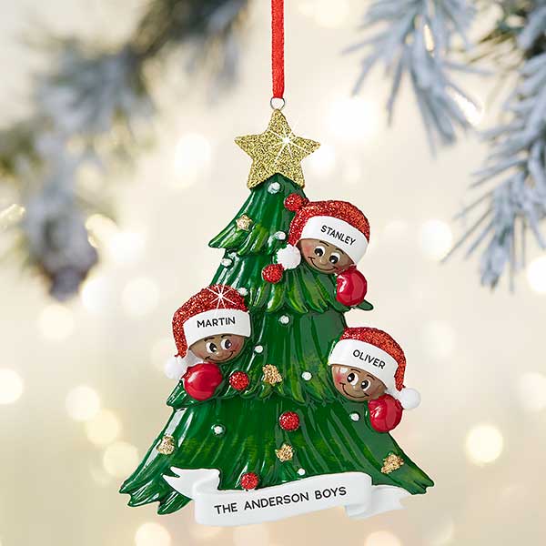 Christmas Tree Family Personalized Ornaments