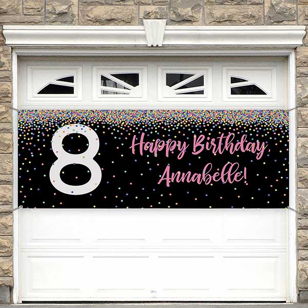 Confetti Personalized Birthday Banners - 24906