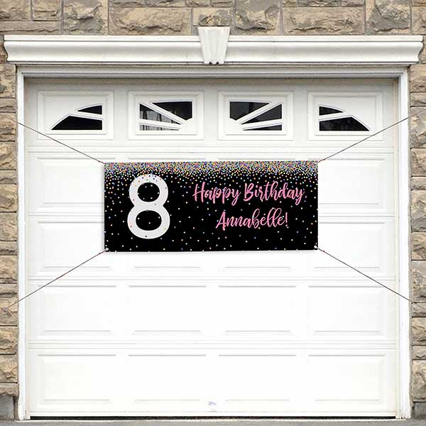 Confetti Personalized Birthday Banners - 24906