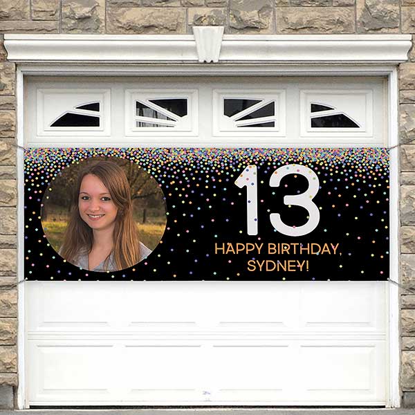 Confetti Personalized Birthday Banners - 24906