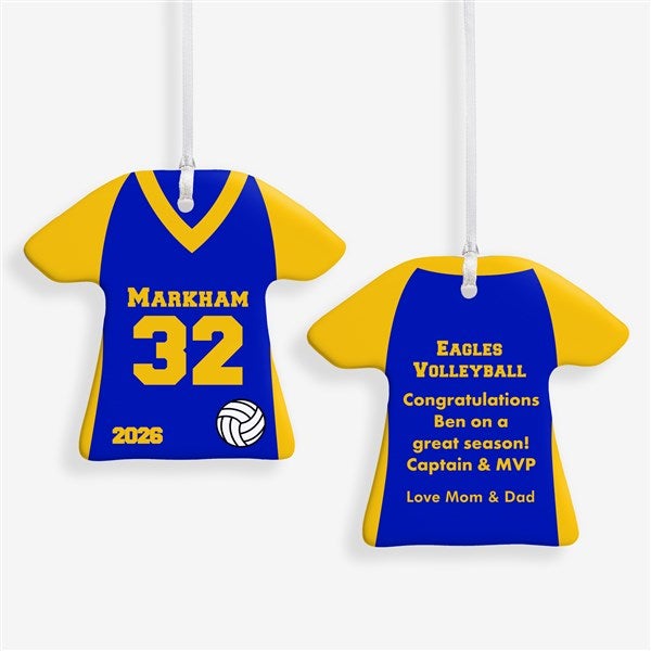 Personalized Volleyball Ornament - Volleyball Sports Jersey - 24912