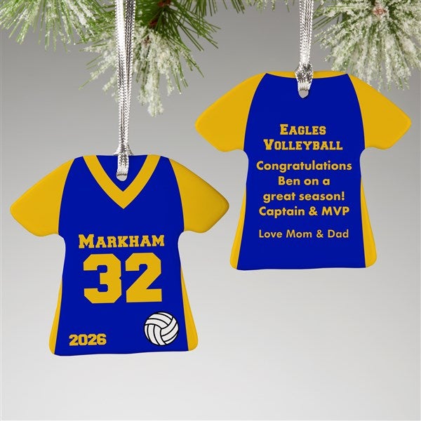 Personalized Volleyball Ornament - Volleyball Sports Jersey - 24912